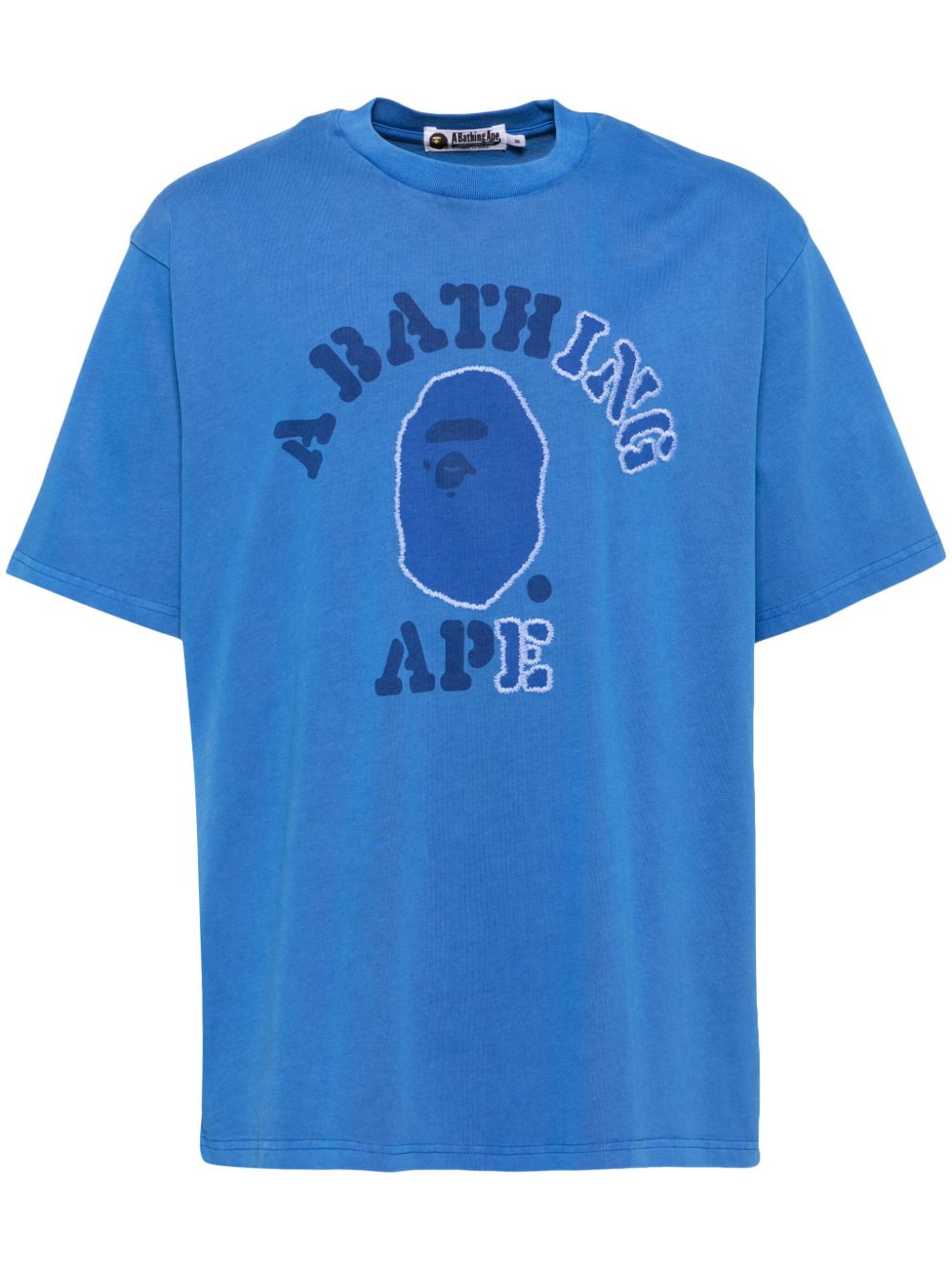 A BATHING APE® 成衣染学院风T恤 - 蓝色