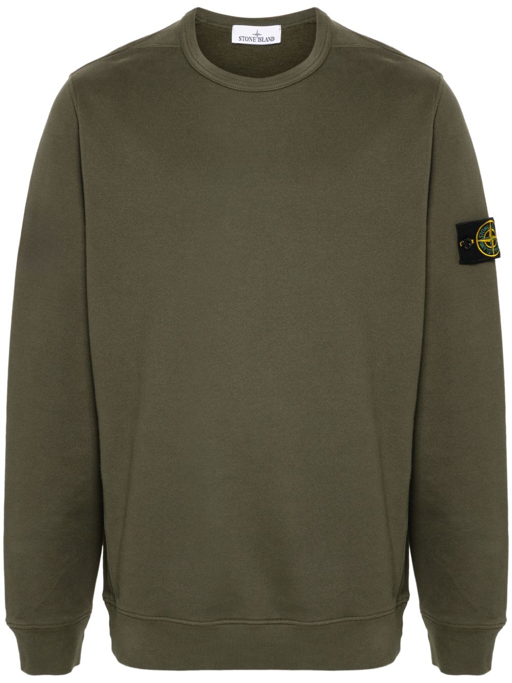 Stone Island 罗盘徽章棉卫衣 - 绿色