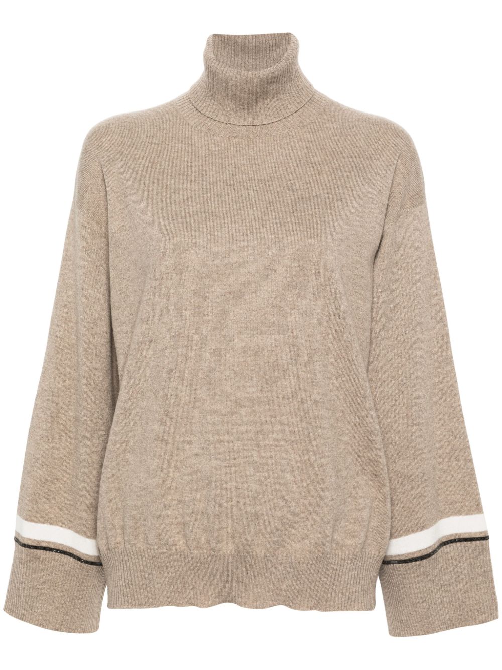 Brunello Cucinelli 高领羊绒毛衣 - 中性色