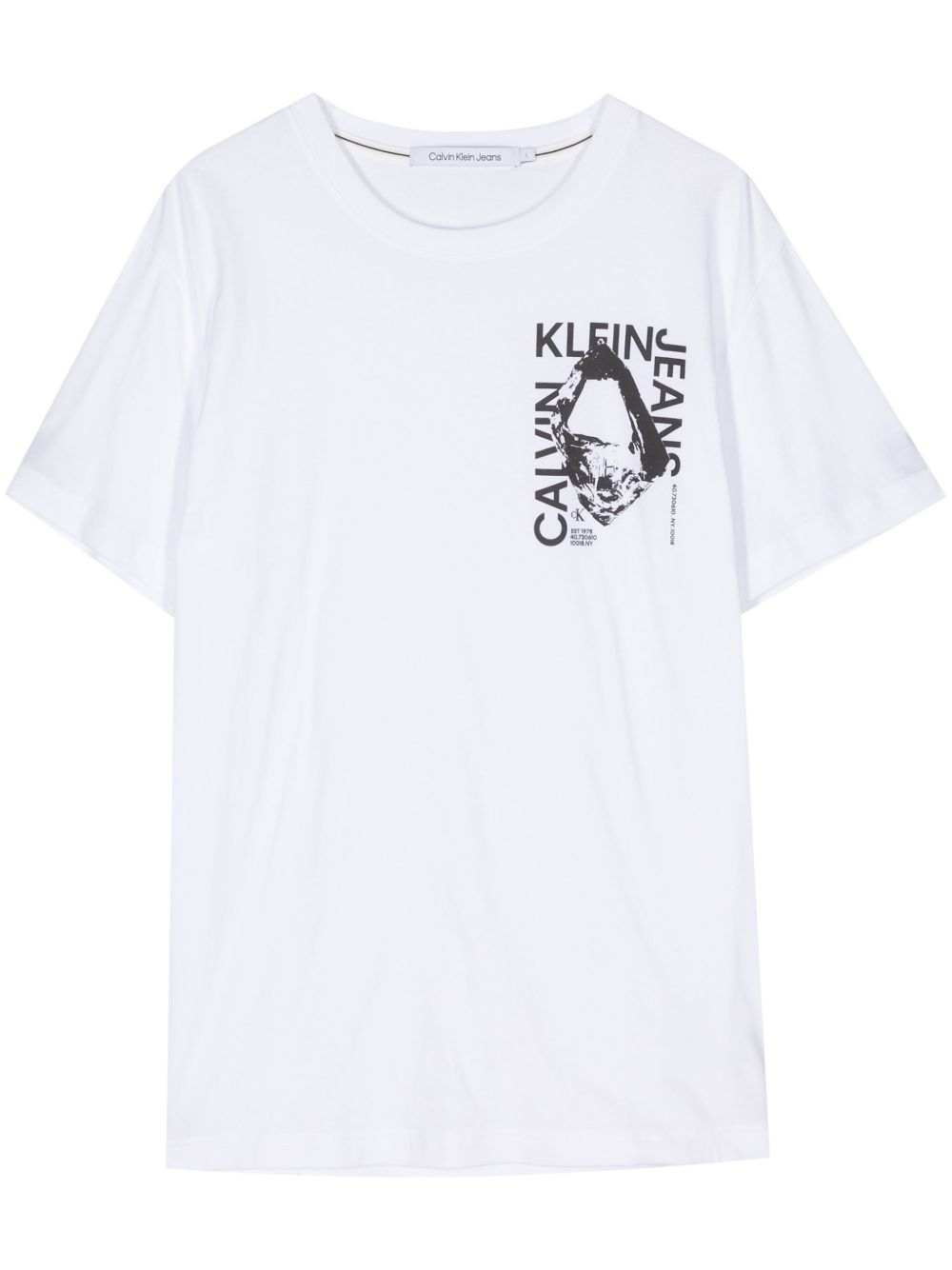 Calvin Klein Jeans Modern Metals 棉T恤 - 白色