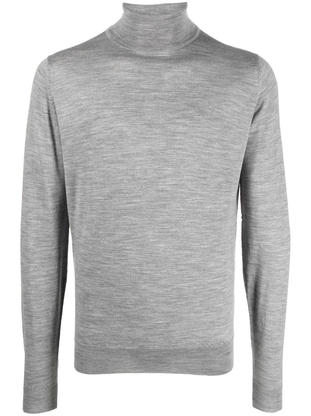 John Smedley 高领针织毛衣 - 灰色