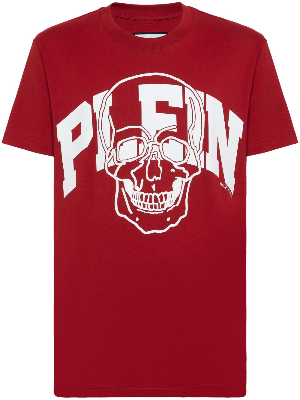 Philipp Plein Skull 印花棉T恤 - 红色