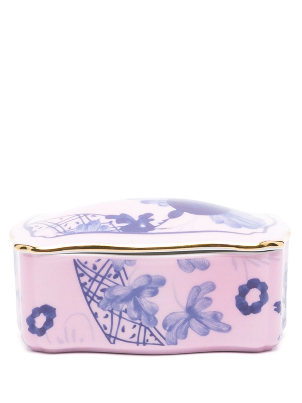 GINORI 1735 Oriente Italiano 珠宝盒（4厘米 x 9厘米） - 粉色