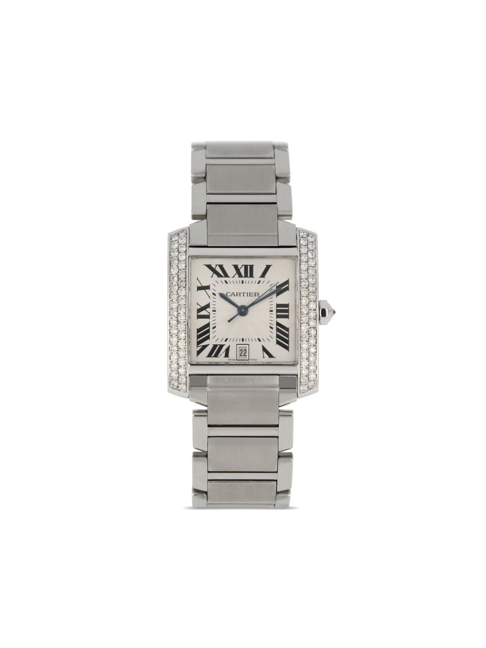 Cartier Tank Française 28毫米腕表（2003年典藏款） - 白色
