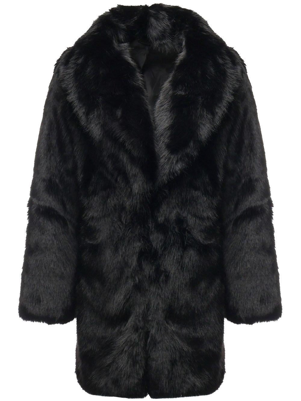 V°73 faux-fur jacket - 黑色