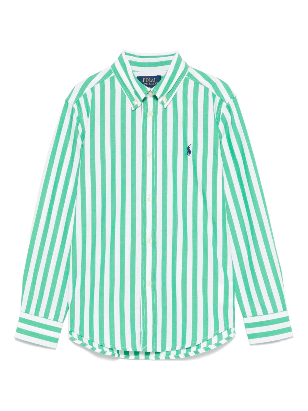 POLO RALPH LAUREN KIDS Polo Pony 刺绣衬衫 - 绿色