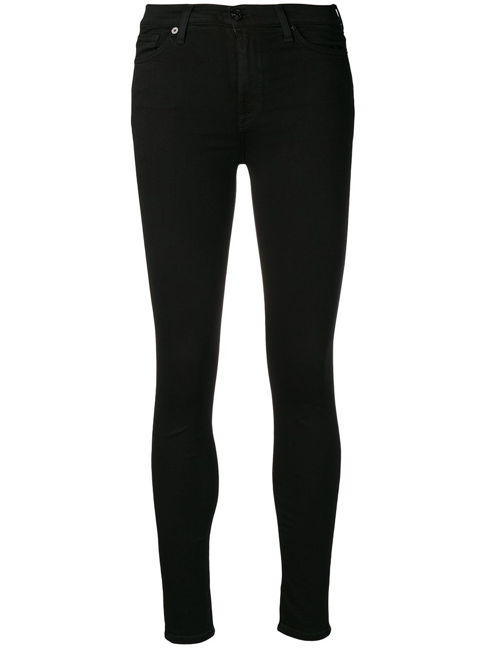7 For All Mankind 紧身牛仔裤 - 黑色