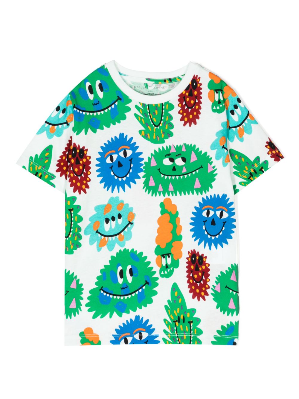 Stella McCartney Kids 图案印花棉T恤 - 彩色