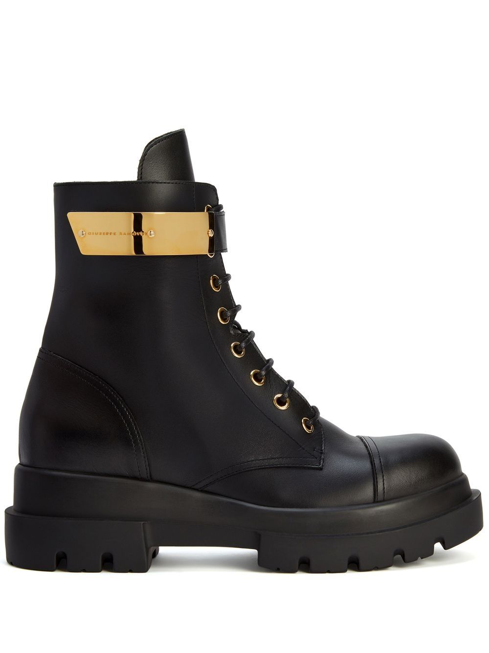 Giuseppe Zanotti Alexa 皮质短靴 - 黑色