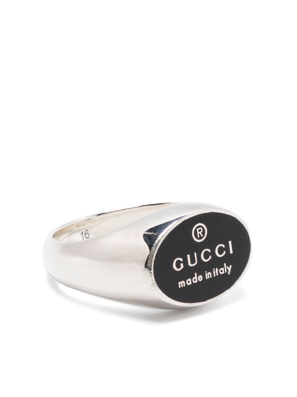 Gucci 纯银 Trademark 戒指 - 银色