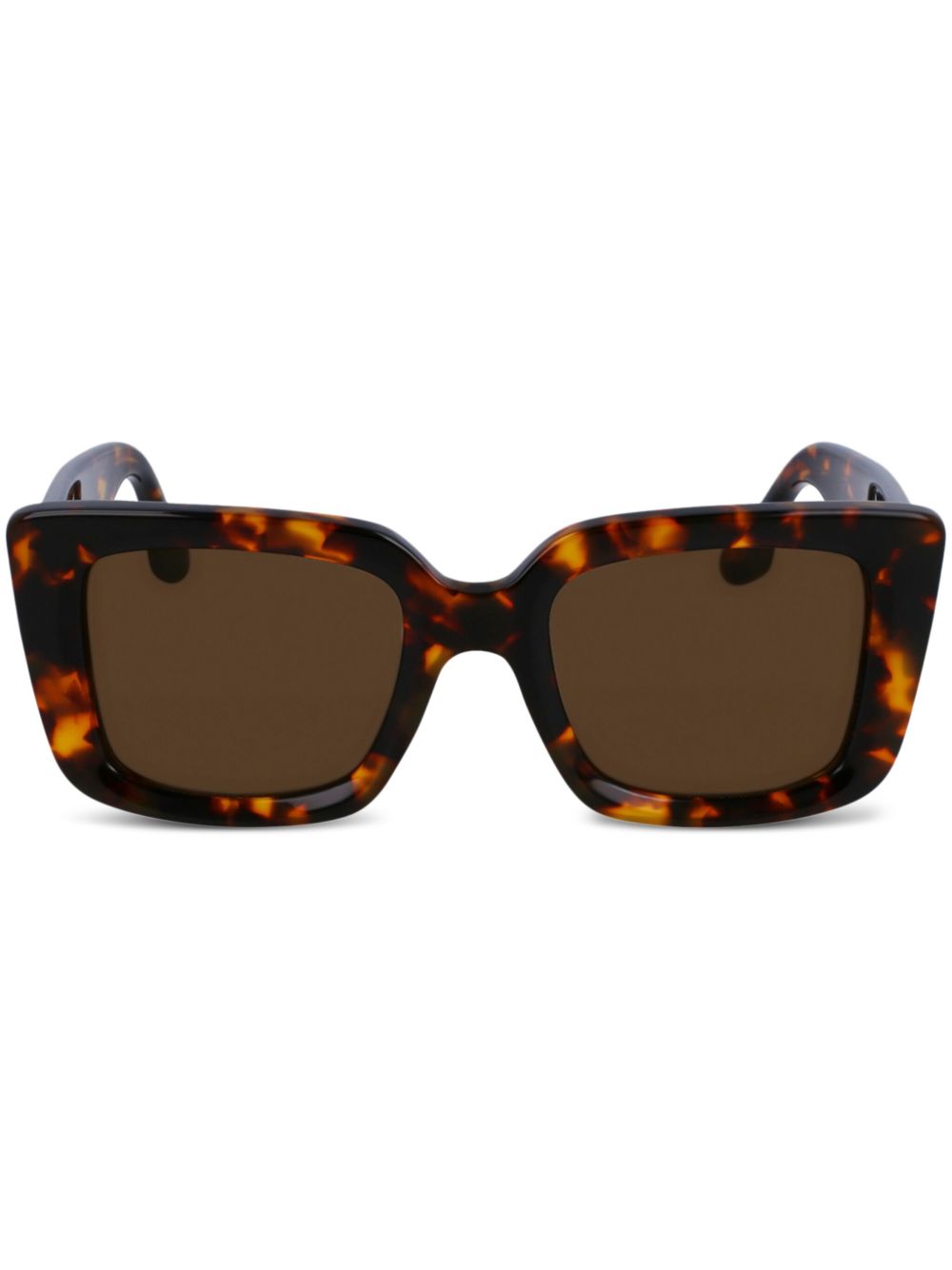 Victoria Beckham Eyewear 方框太阳眼镜 - 褐色