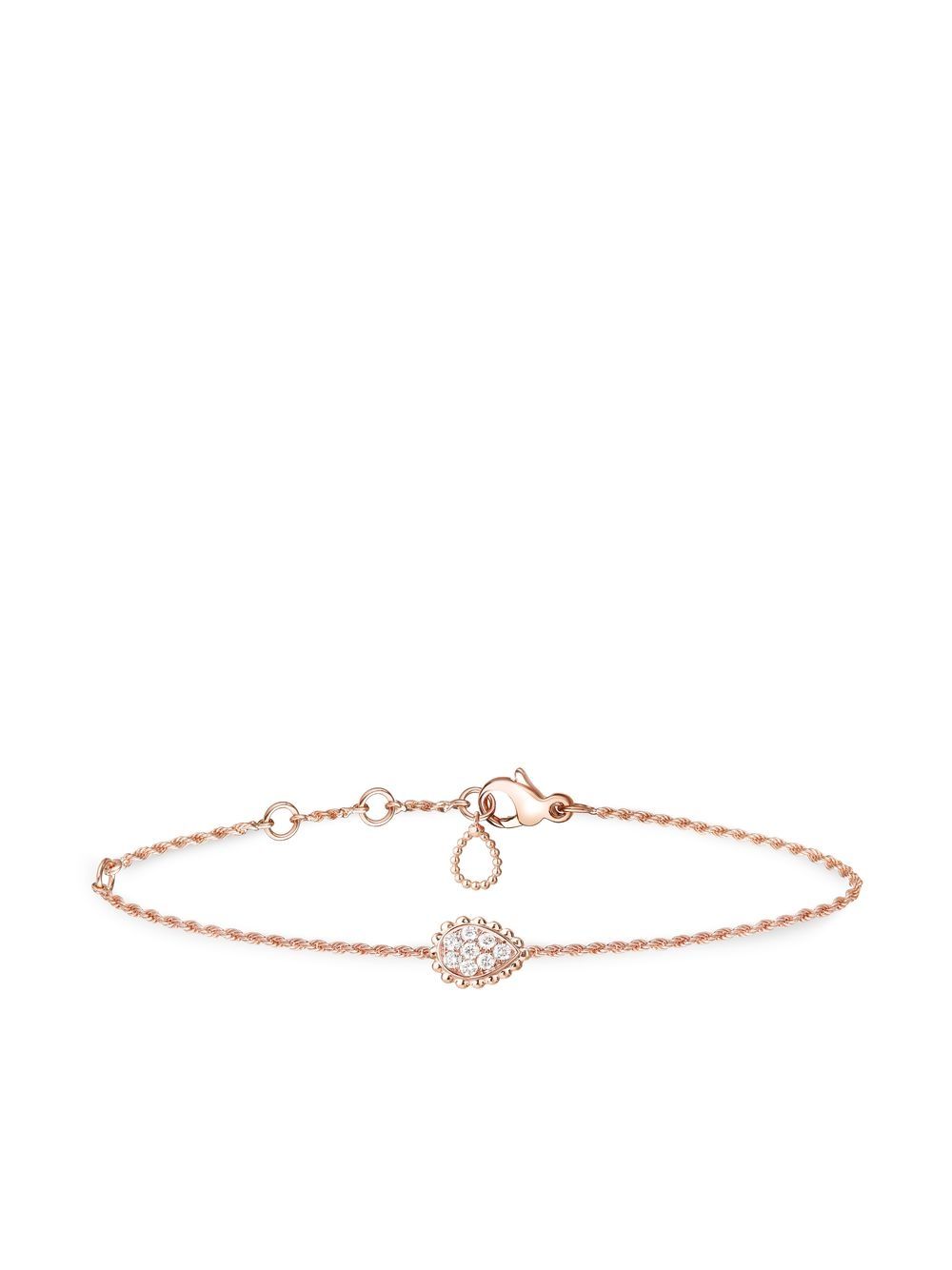 Boucheron Serpent Bohème 18k玫瑰金钻石戒指 - 粉色