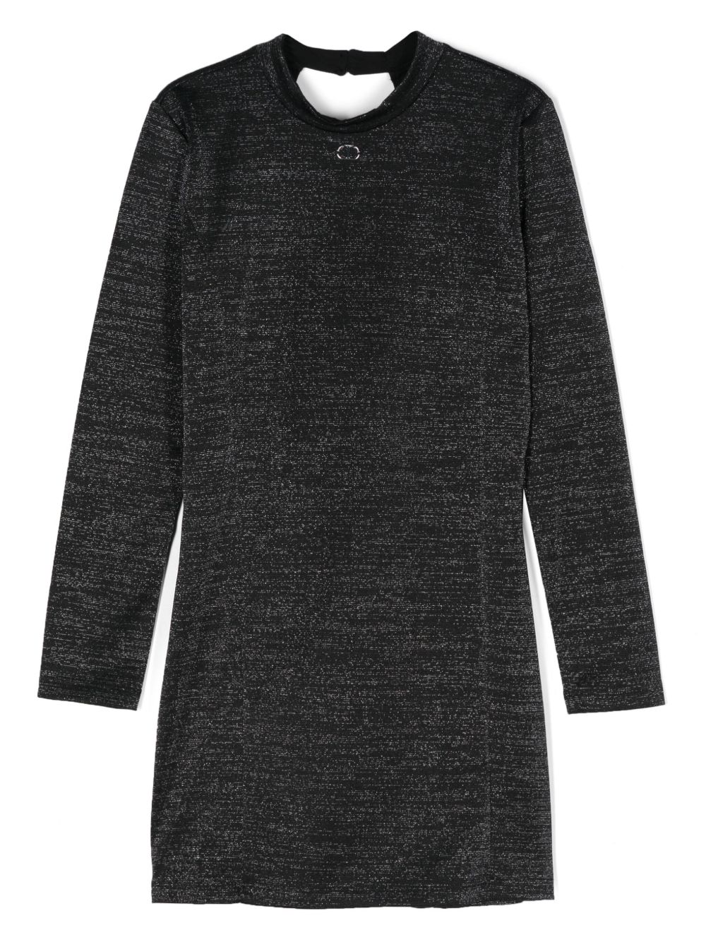 TWINSET Kids Oval T 标牌连衣裙 - 黑色