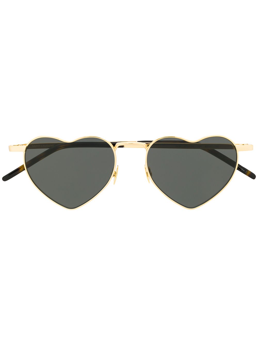 Saint Laurent Eyewear 心形框太阳眼镜 - 金色