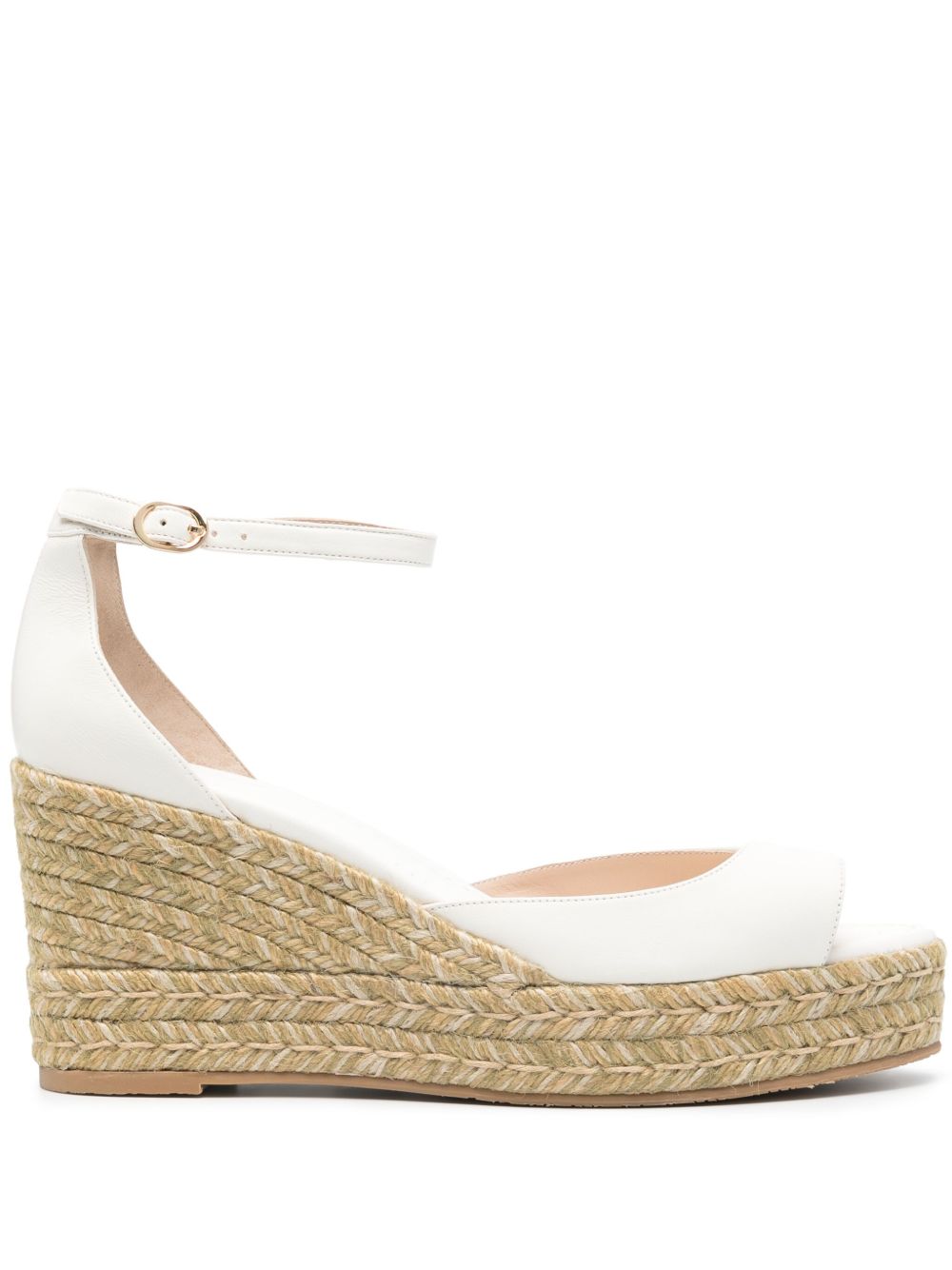Stuart Weitzman Nudistia 高跟草编鞋 - 中性色