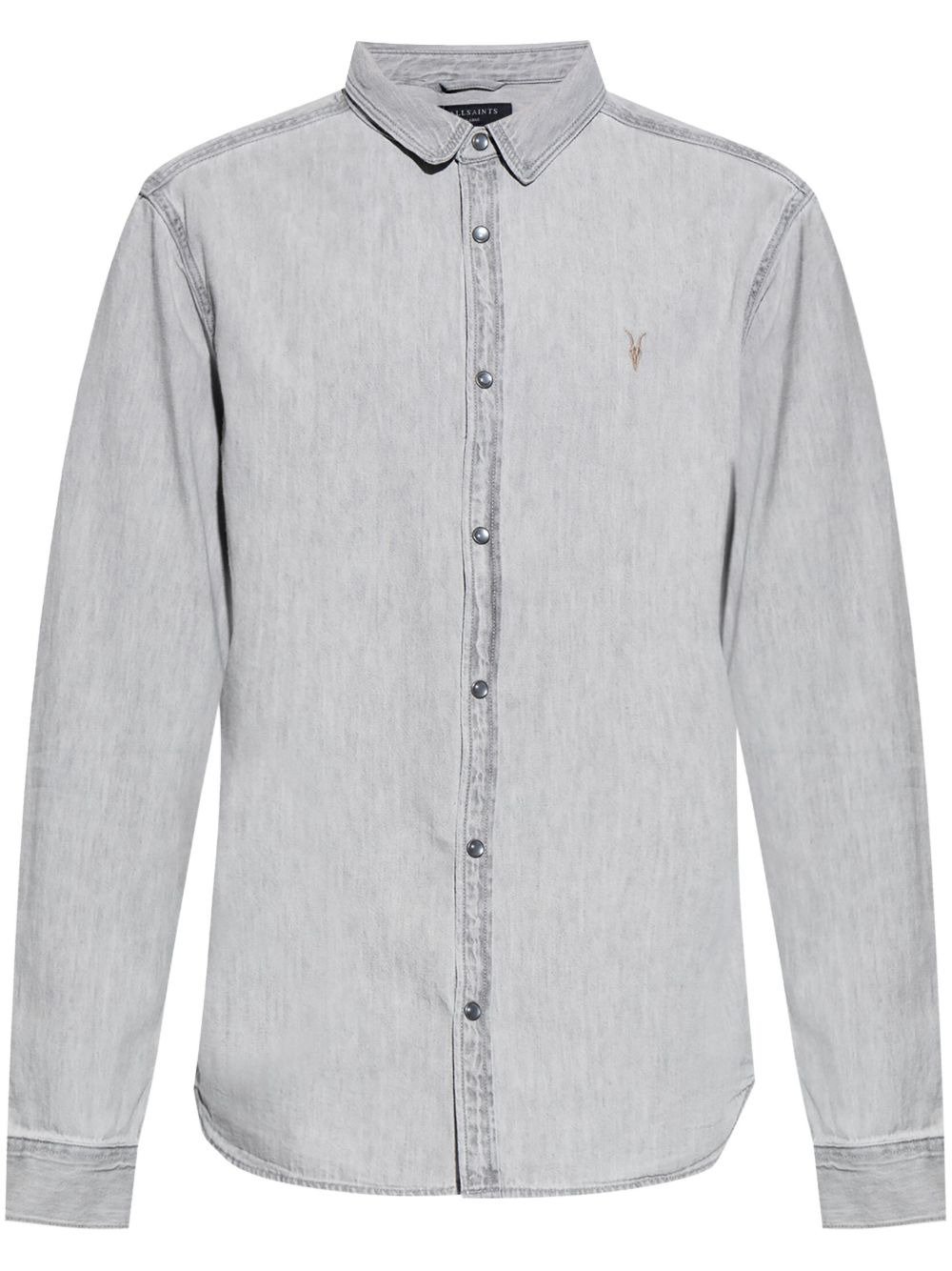 AllSaints Gleason 棉衬衫 - 灰色