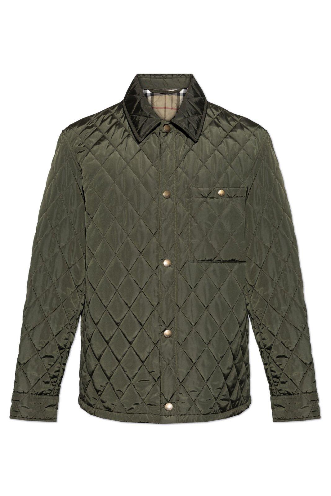 Burberry Long Sleeved Quilted Padded Jacket