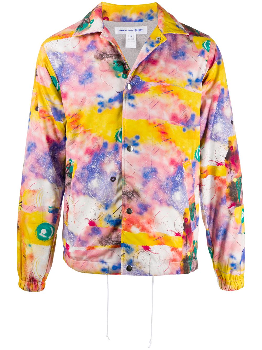 Comme Des Garçons Shirt 扎染图案印花夹克 - 粉色
