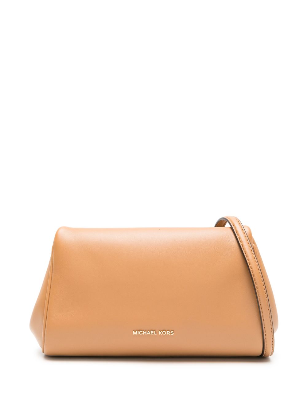 Michael Michael Kors Bella 皮质斜挎包 - 褐色