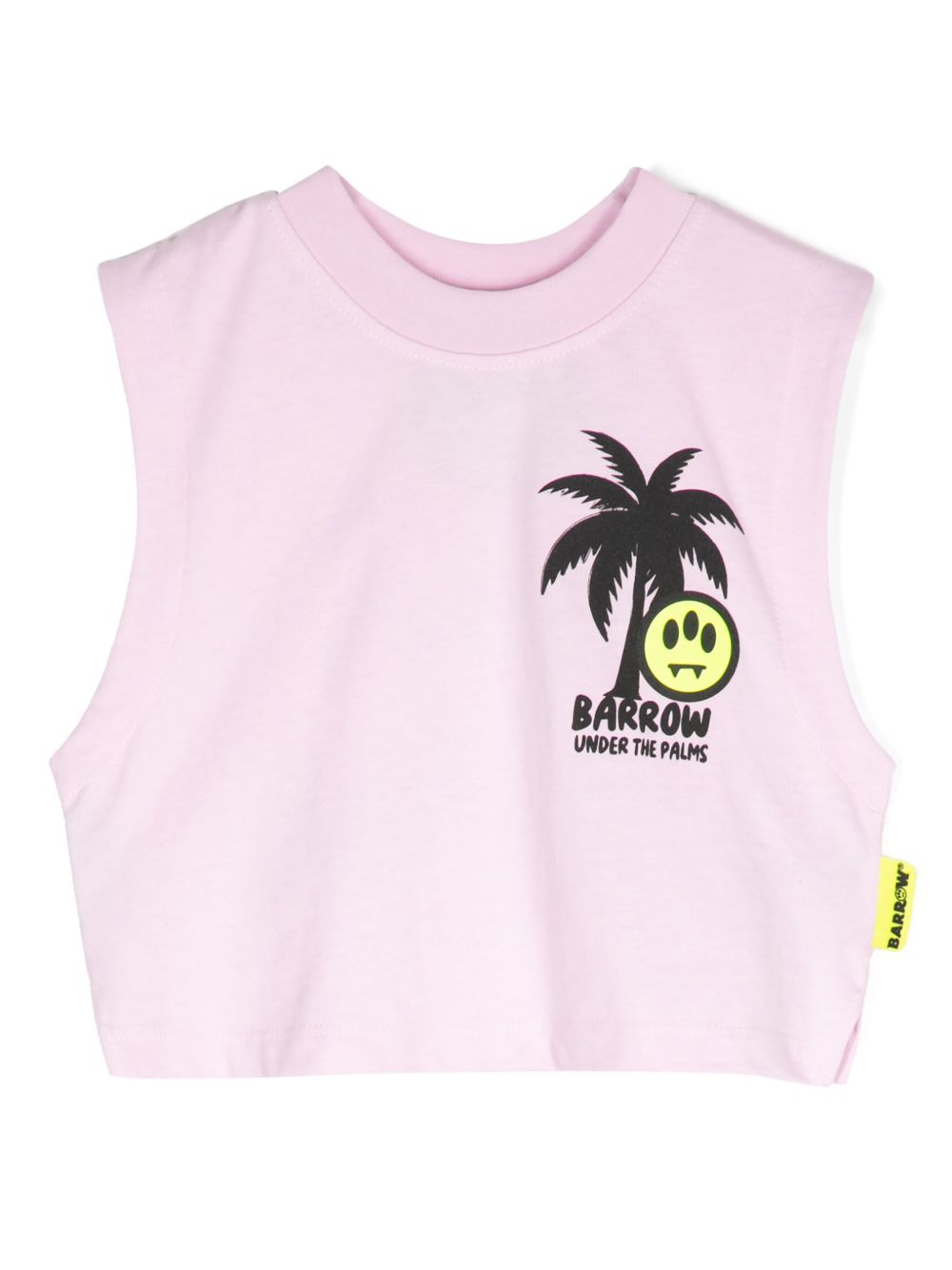 Barrow kids logo印花棉T恤 - 粉色