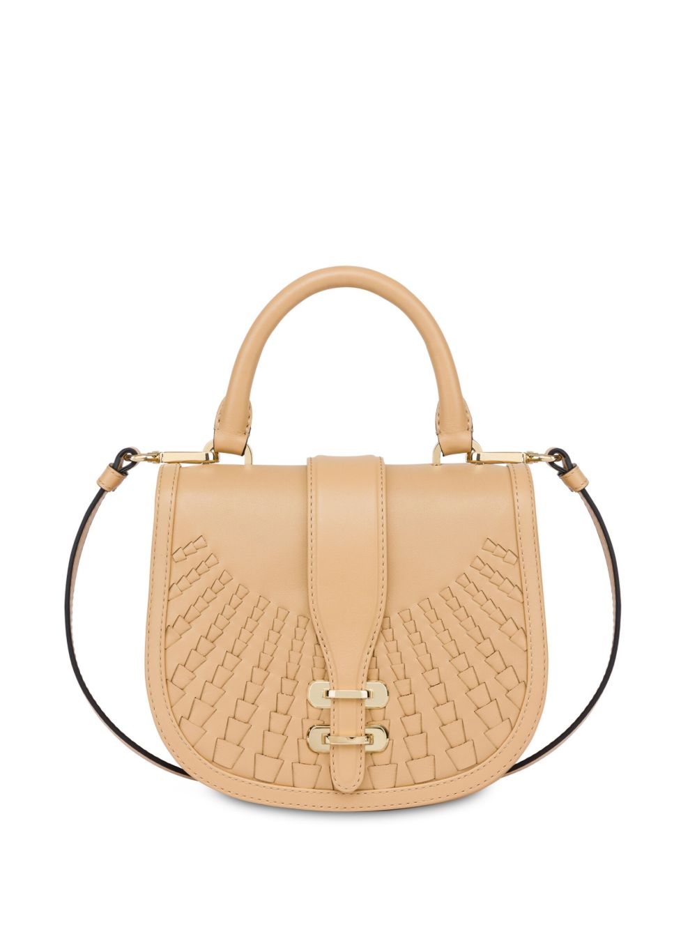 Alberta Ferretti Alby 编织托特包 - 中性色