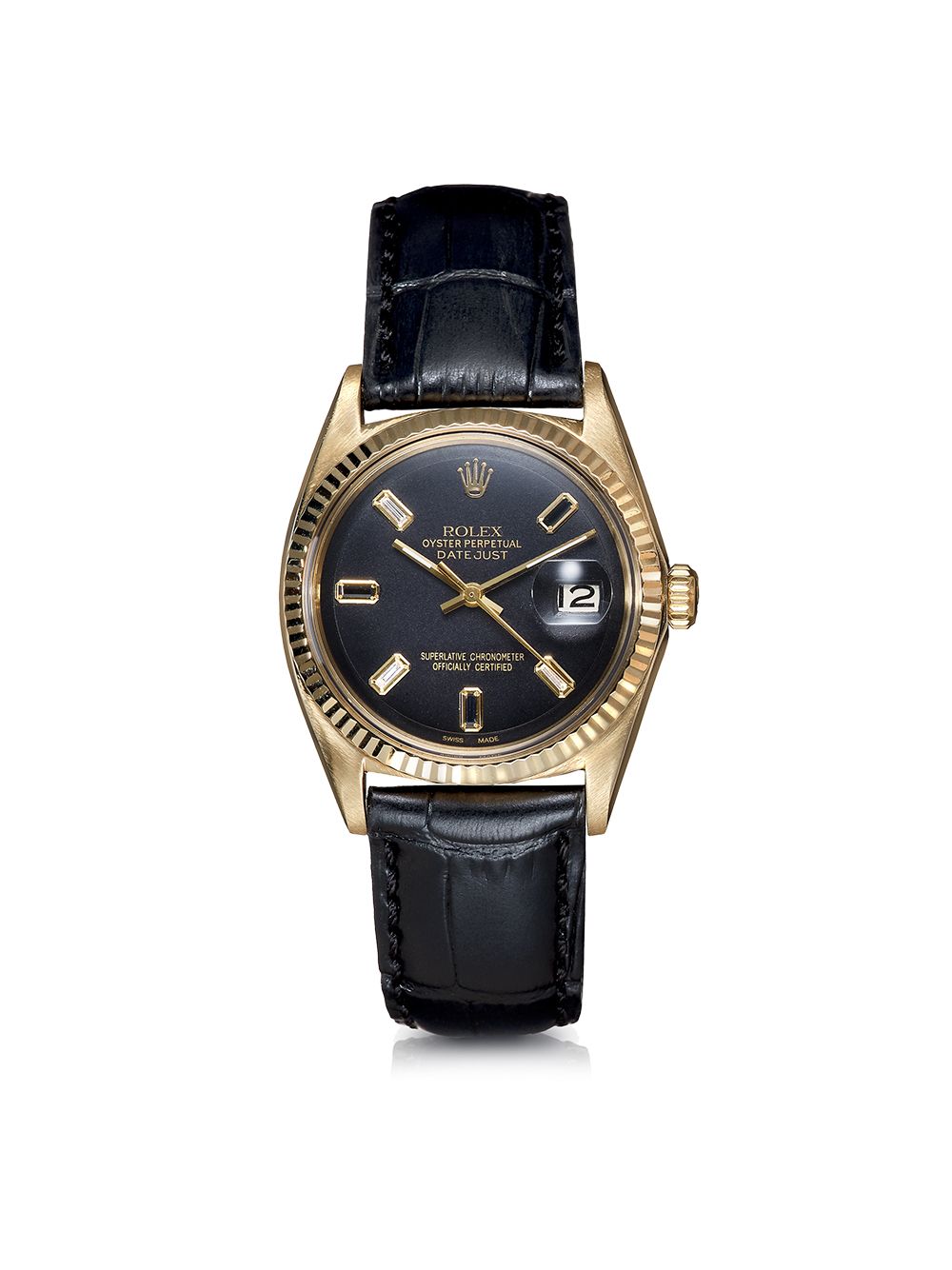 Lizzie Mandler Fine Jewelry Rolex Oyster Perpetual Datejust 改造款腕表 - 金属色