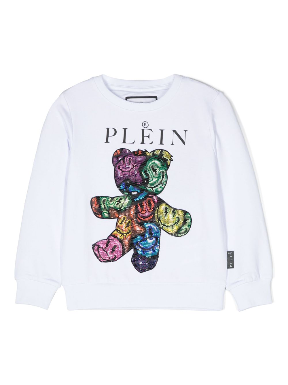 Philipp Plein Junior 水钻缀饰卫衣 - 白色