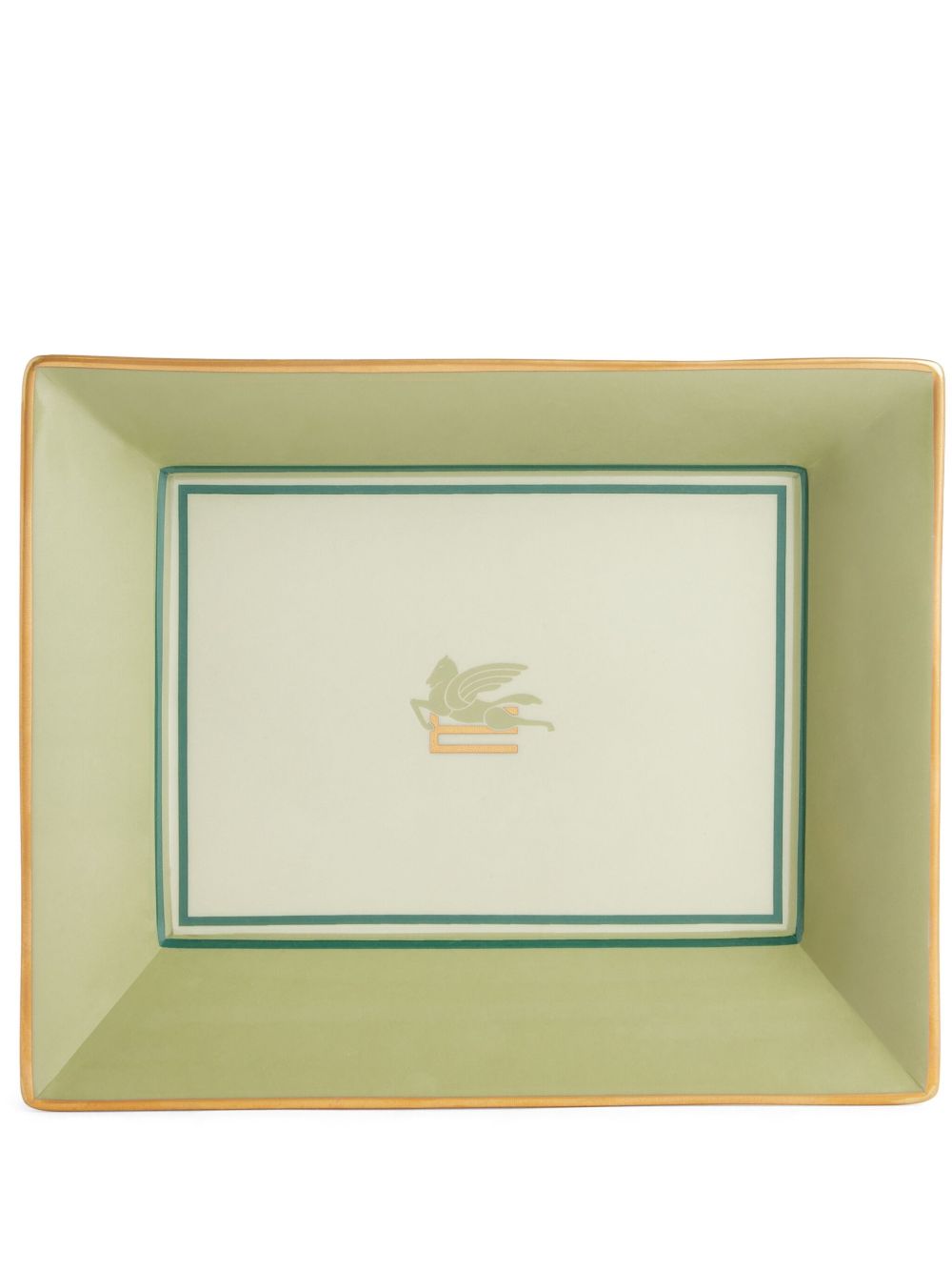 ETRO HOME 陶瓷托盘 - 绿色