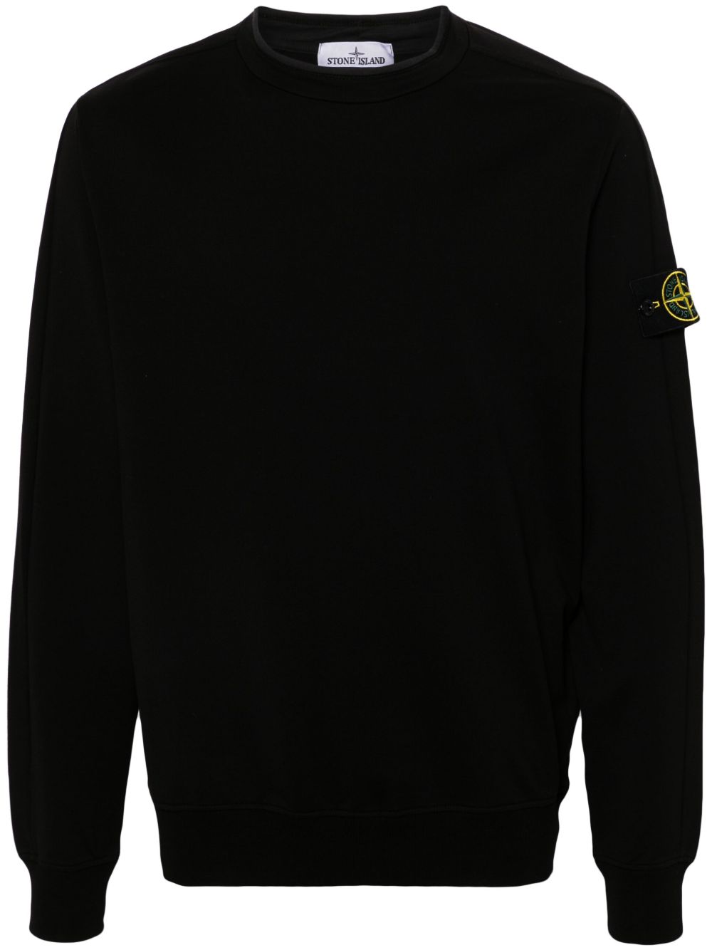 Stone Island 罗盘徽章棉卫衣 - 黑色