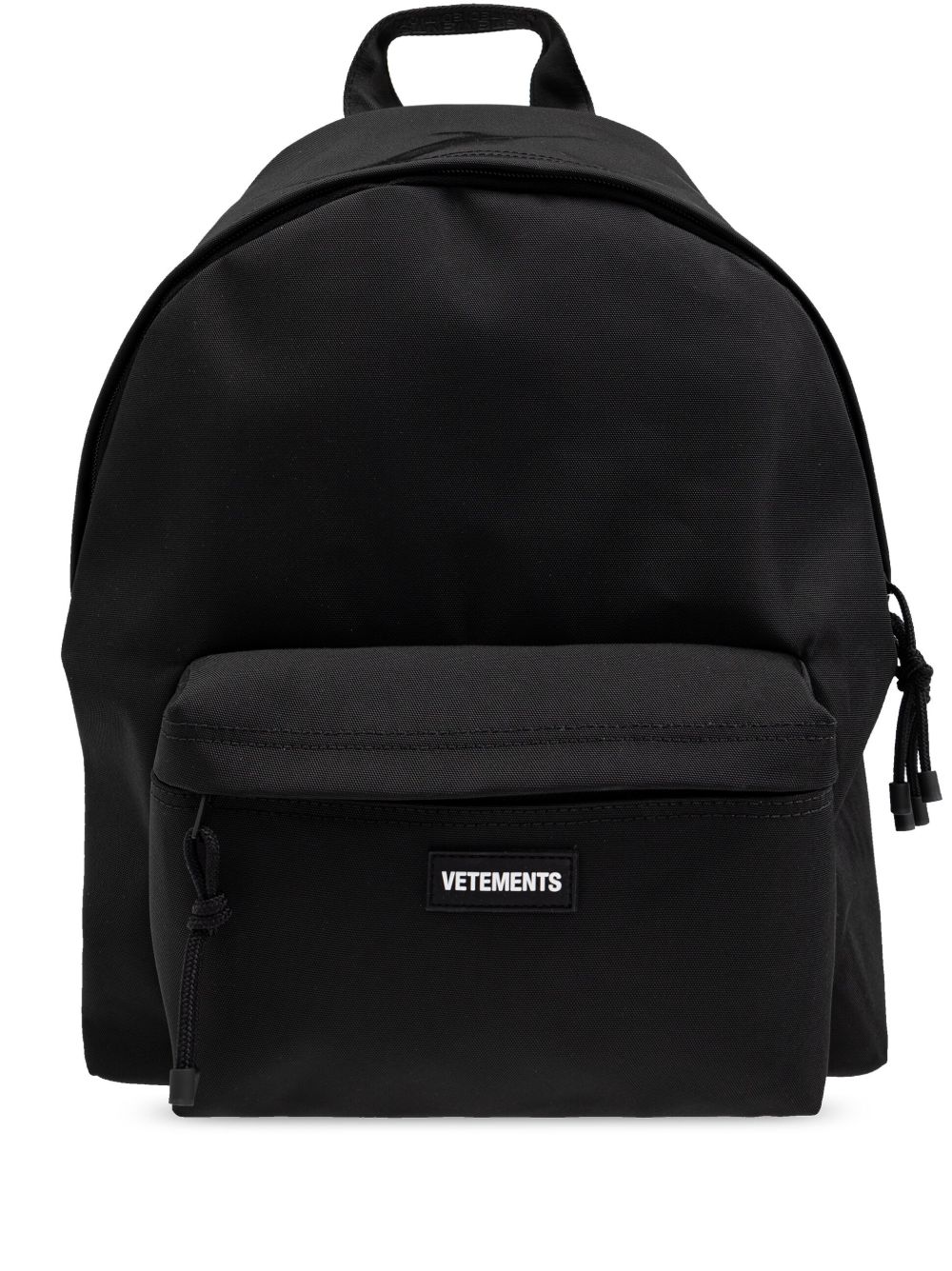 VETEMENTS 标贴双肩包 - 黑色