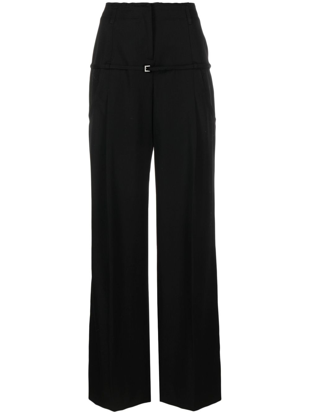Jacquemus Le Pantalon Mentalo 羊毛阔腿裤 - 黑色