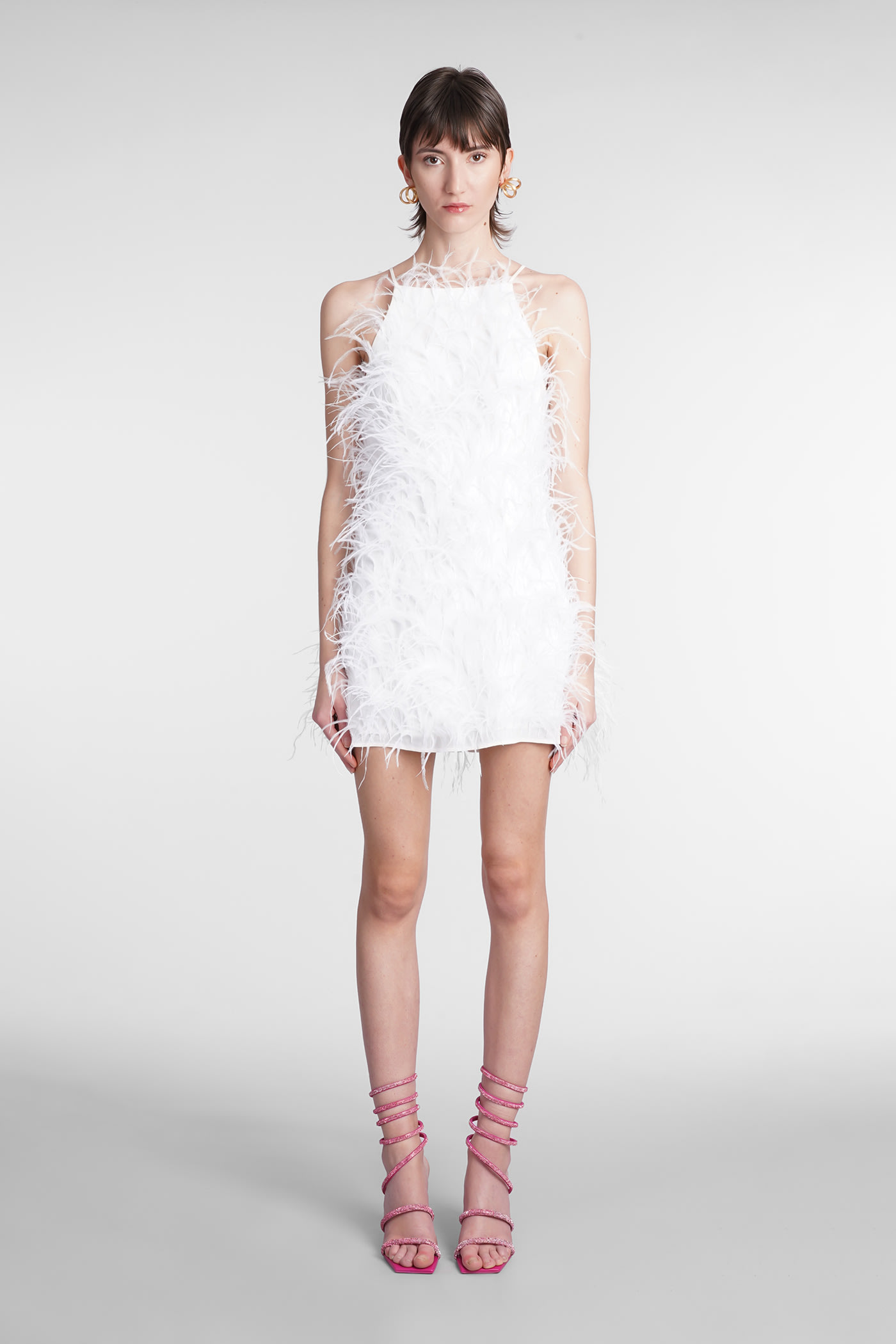 Cult Gaia Shannon Dress In White Viscose