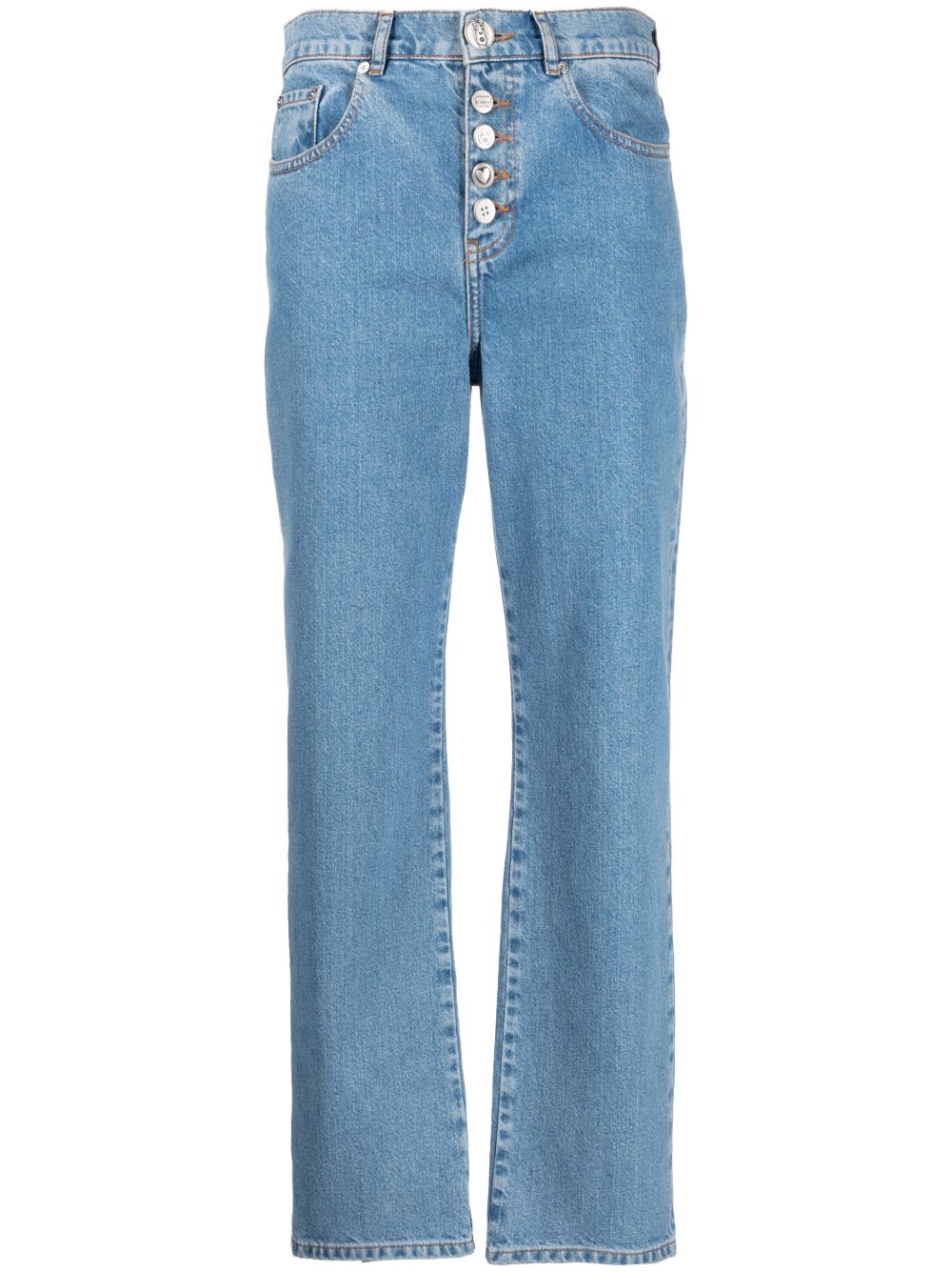 MOSCHINO JEANS 直筒牛仔裤 - 蓝色