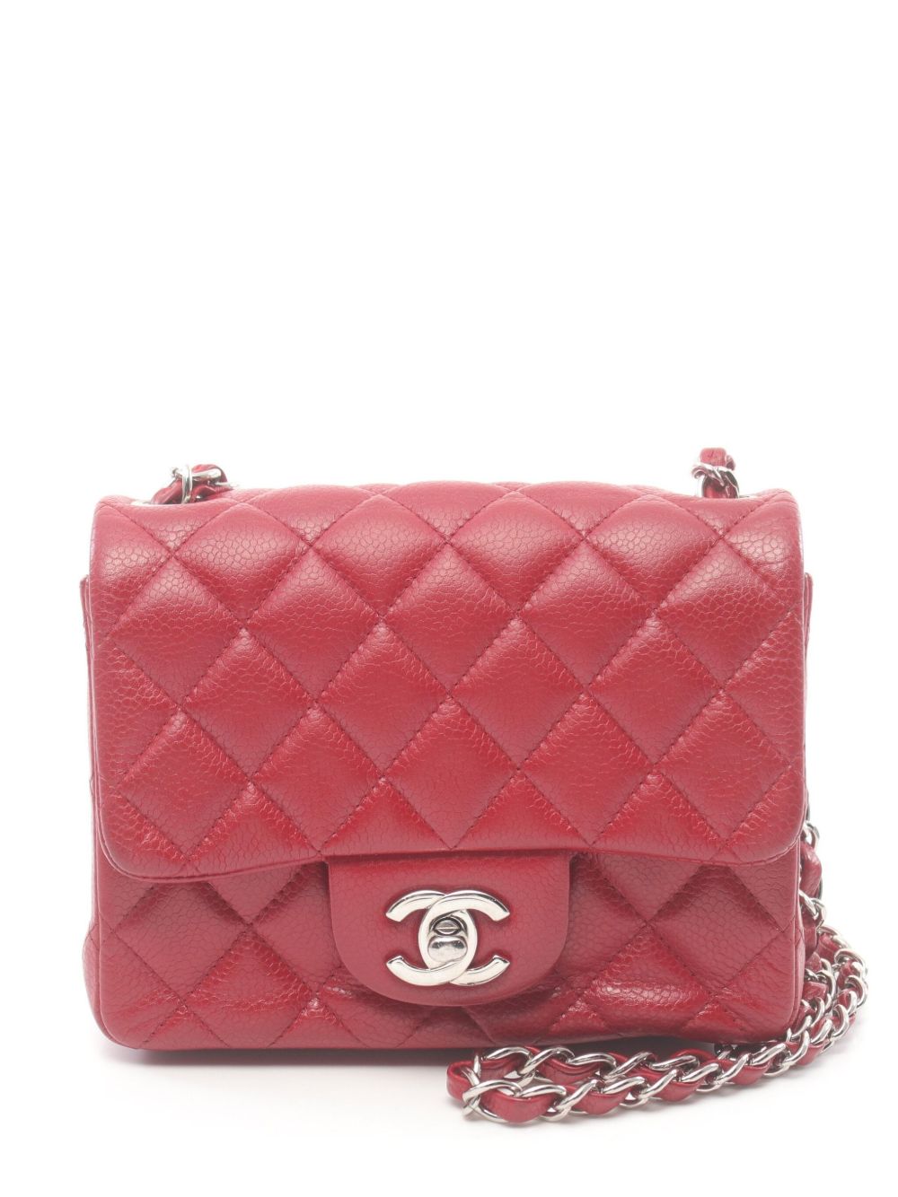 CHANEL Pre-Owned 马特拉塞凸纹效果单肩包（2012年典藏款） - 红色