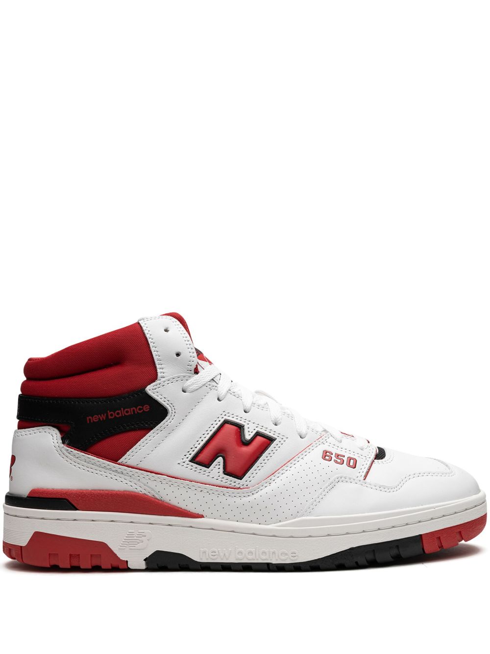 New Balance 650 White/Red 运动鞋 - 白色