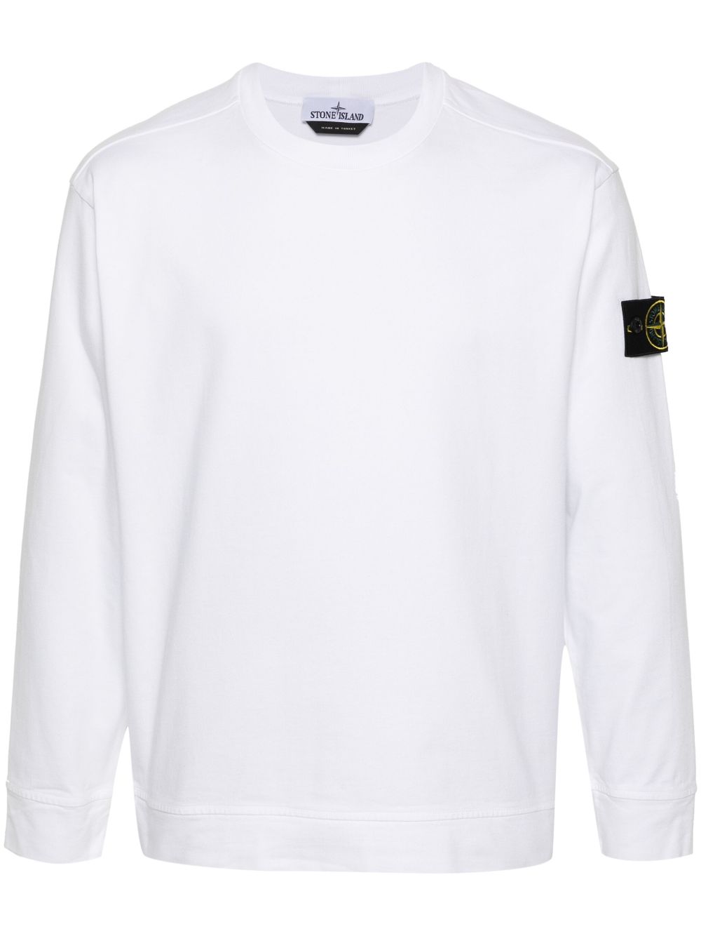 Stone Island 罗盘棉卫衣 - 白色