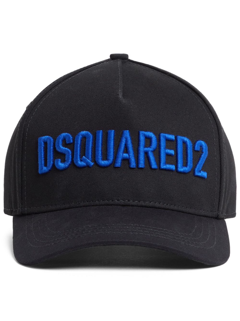 DSQUARED2 logo刺绣棒球帽 - 黑色