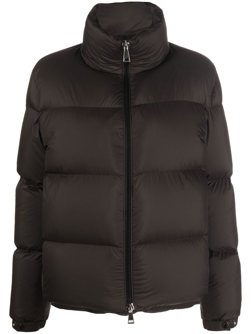 Moncler 高领蓬松夹克 - 黑色