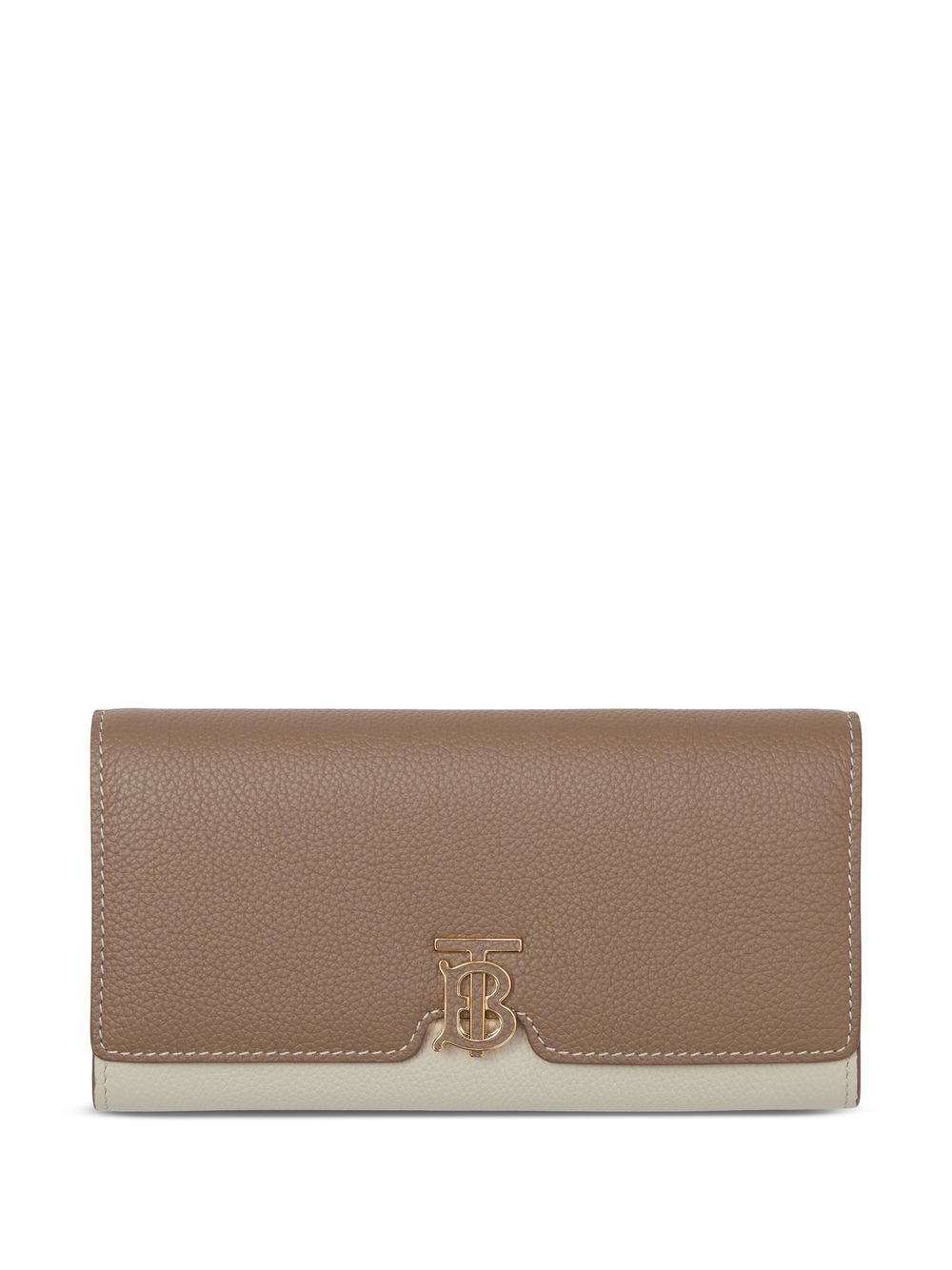 Burberry 博柏利 经典logo双色长款钱包 - 中性色