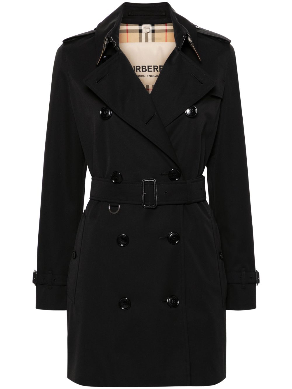 Burberry Chelsea 棉风衣 - 黑色