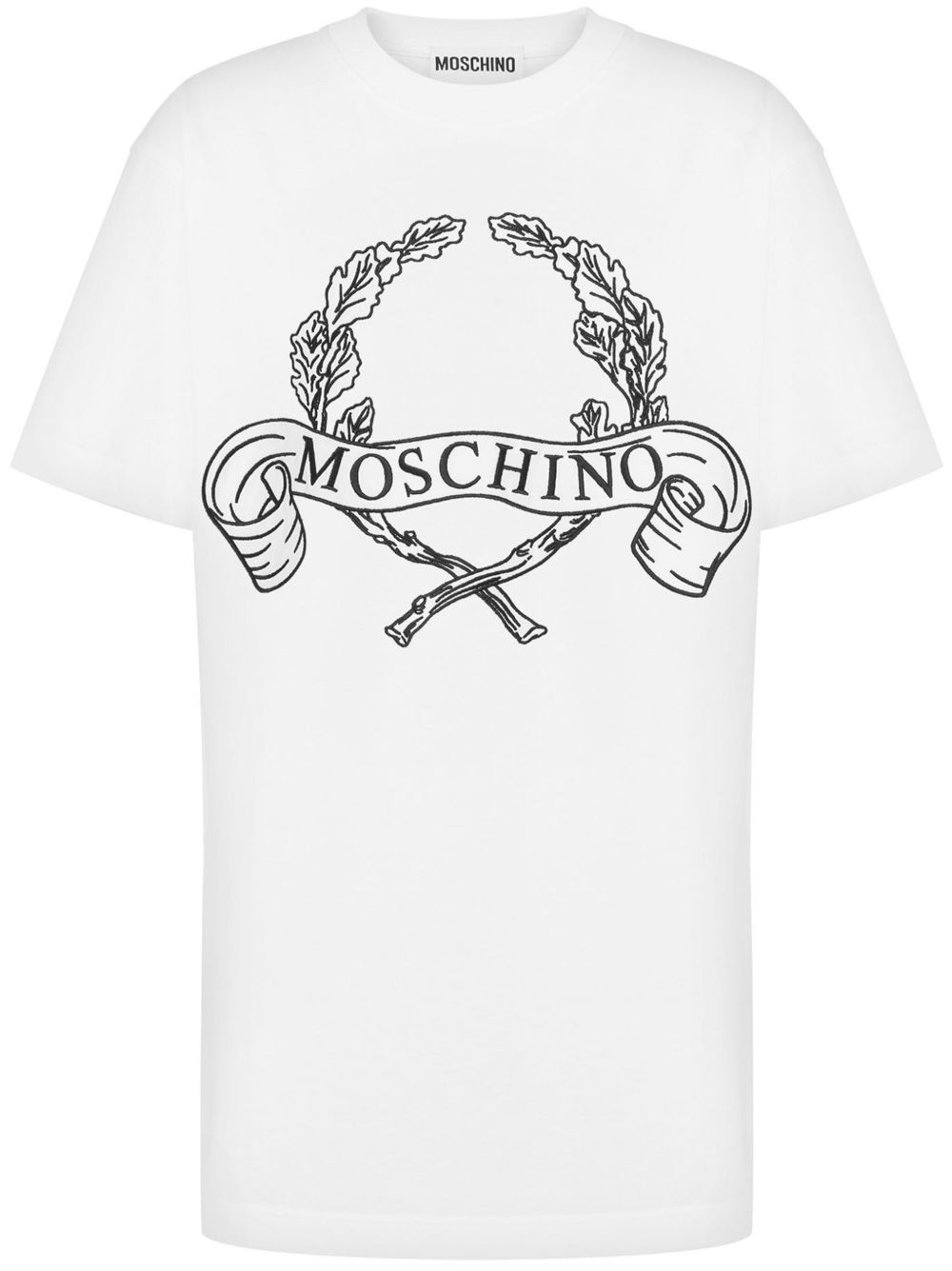 Moschino logo印花T恤 - 白色