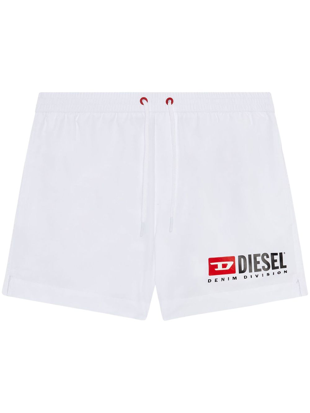 Diesel logo印花泳裤 - 白色