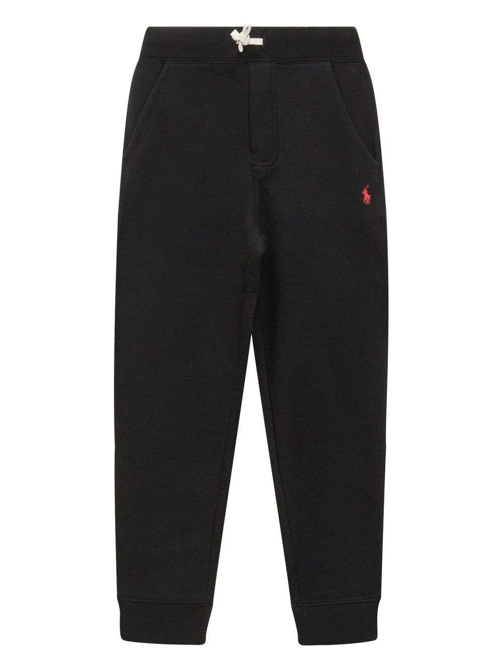 POLO RALPH LAUREN KIDS logo刺绣运动裤 - 黑色