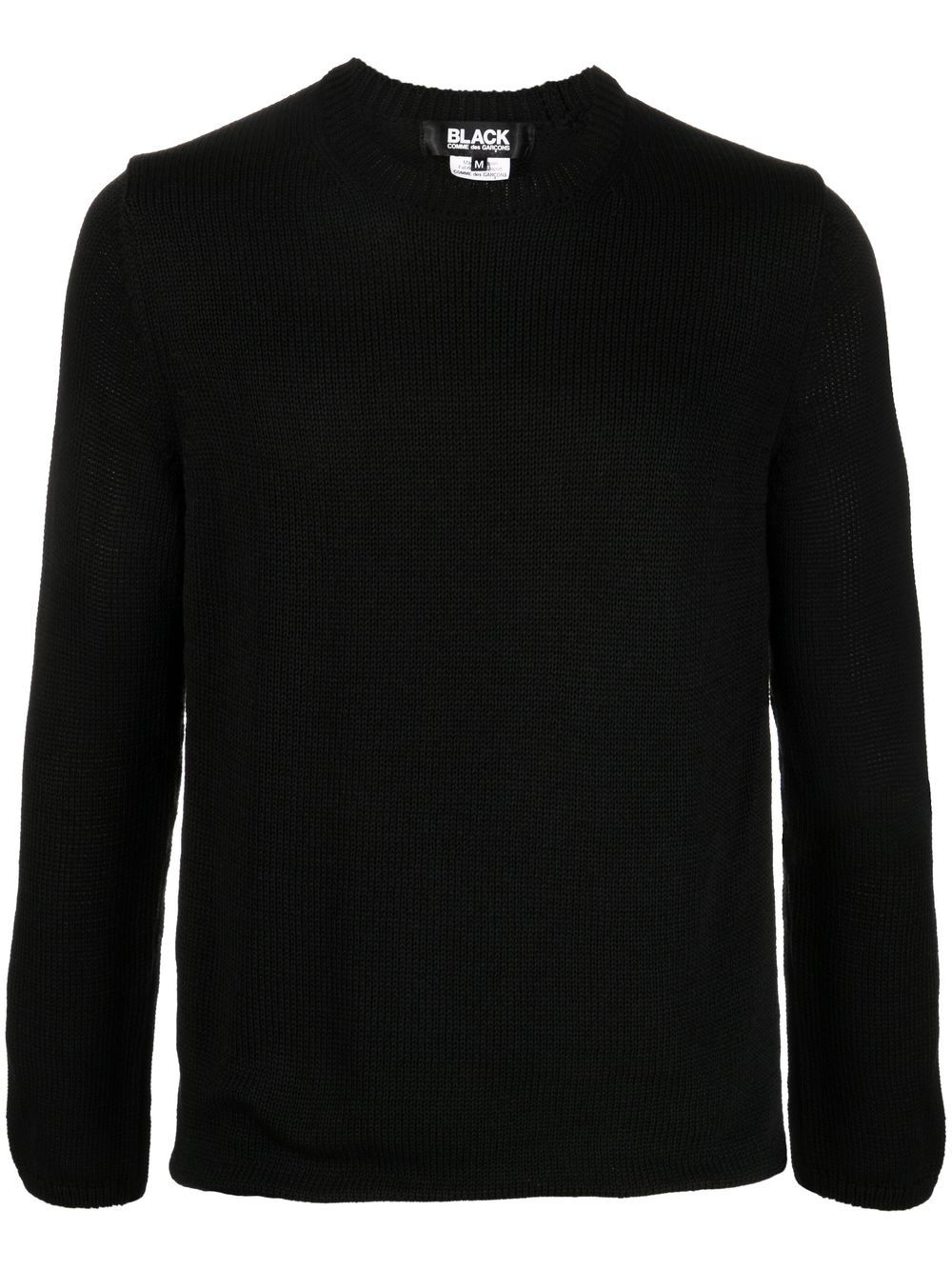 Black Comme Des Garçons 双面毛衣 - 黑色