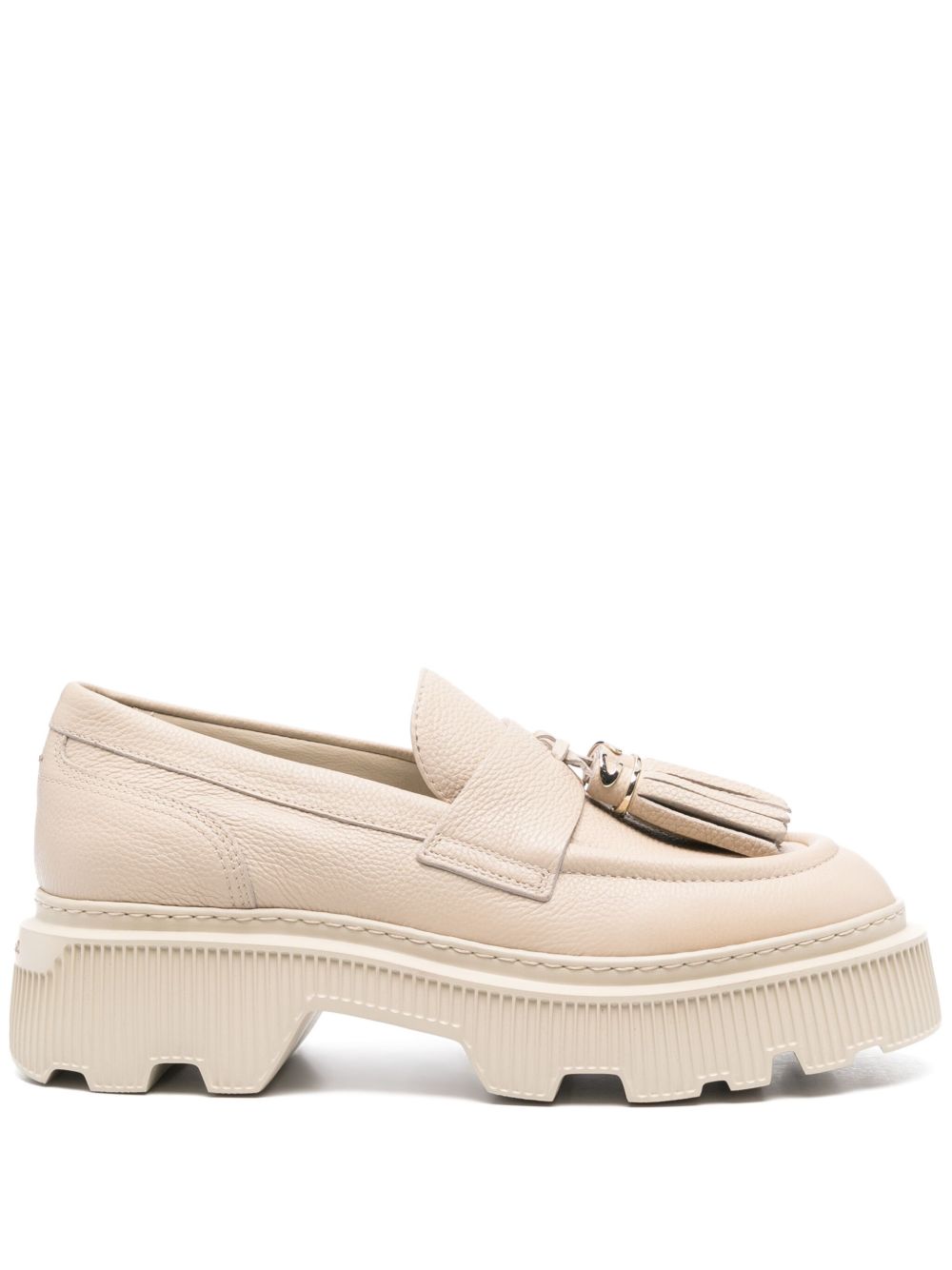 Santoni 厚底乐福鞋 - 中性色