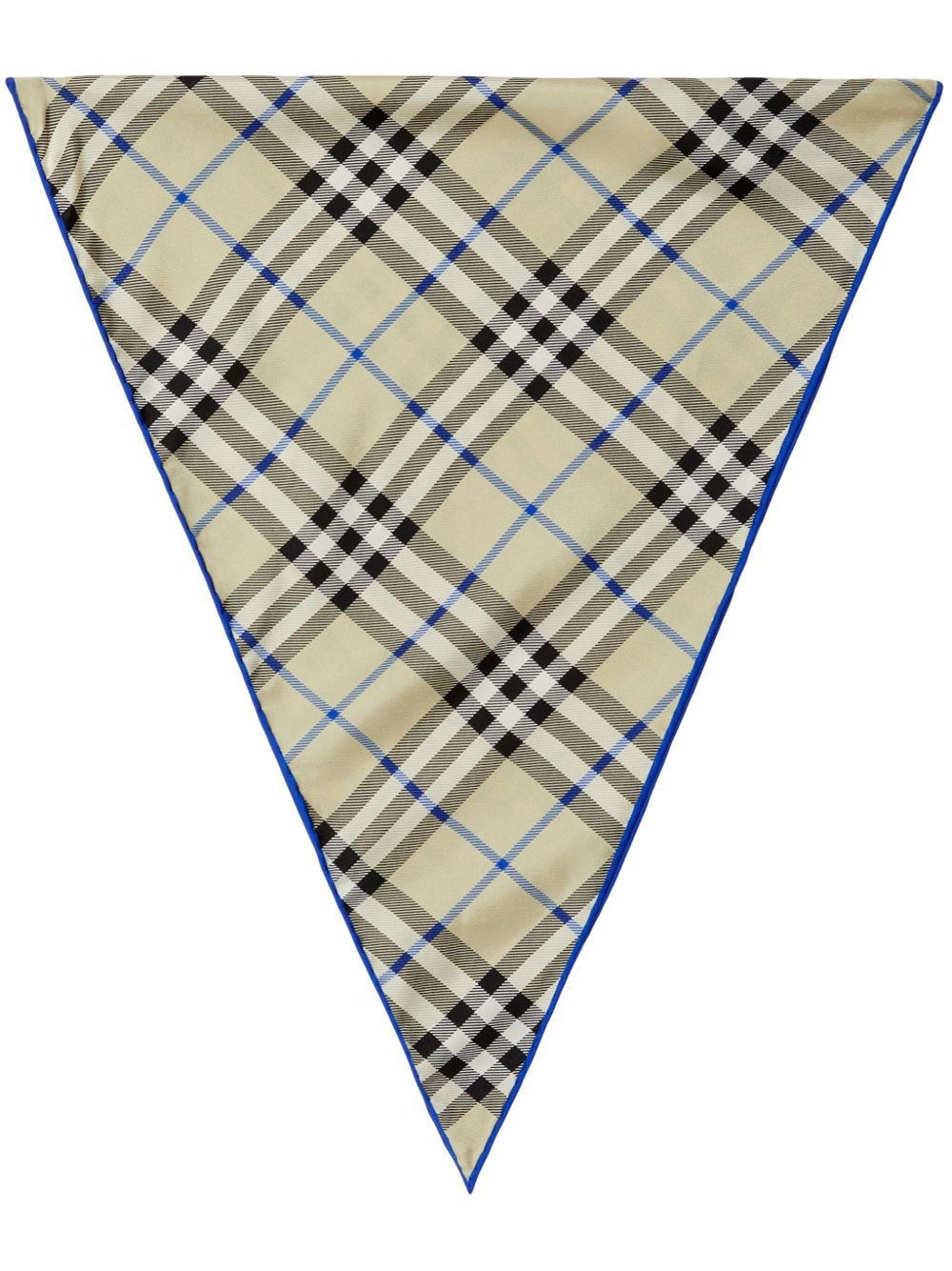 Burberry 经典格纹真丝围巾 - 中性色