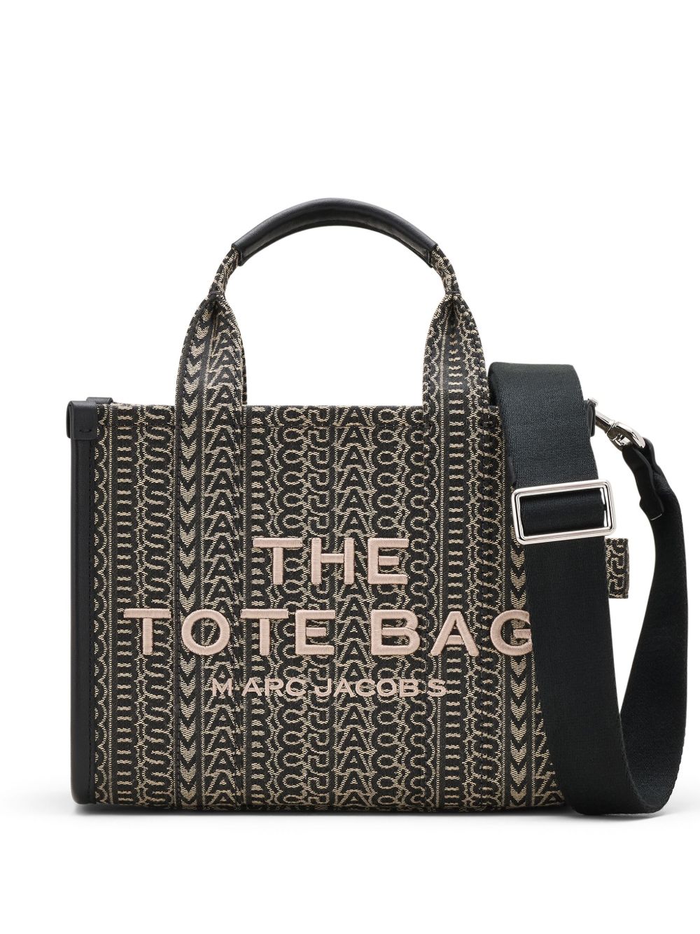 Marc Jacobs The Monogram Jacquard 小号托特包 - 黑色