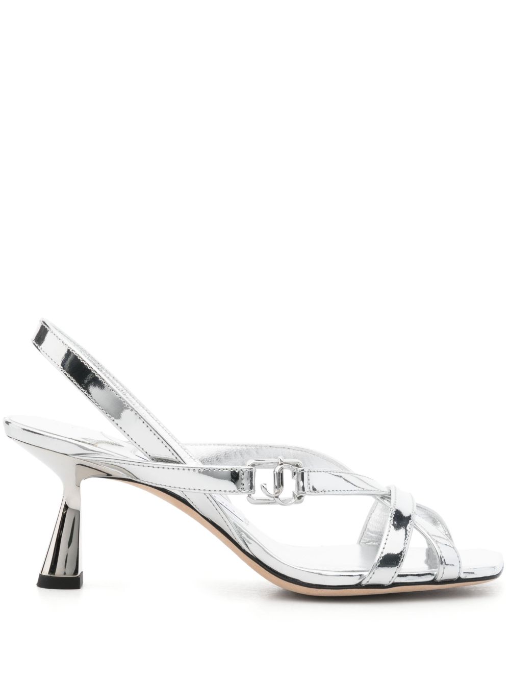 Jimmy Choo Jess 中跟凉鞋（7厘米） - 银色