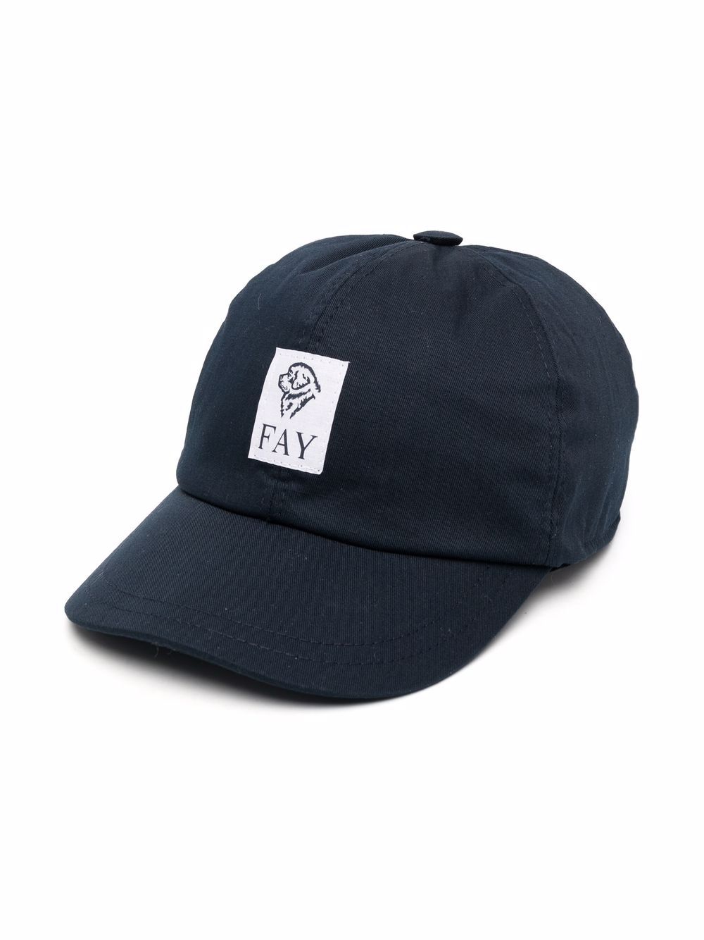 Fay Kids 标贴棒球帽 - 蓝色