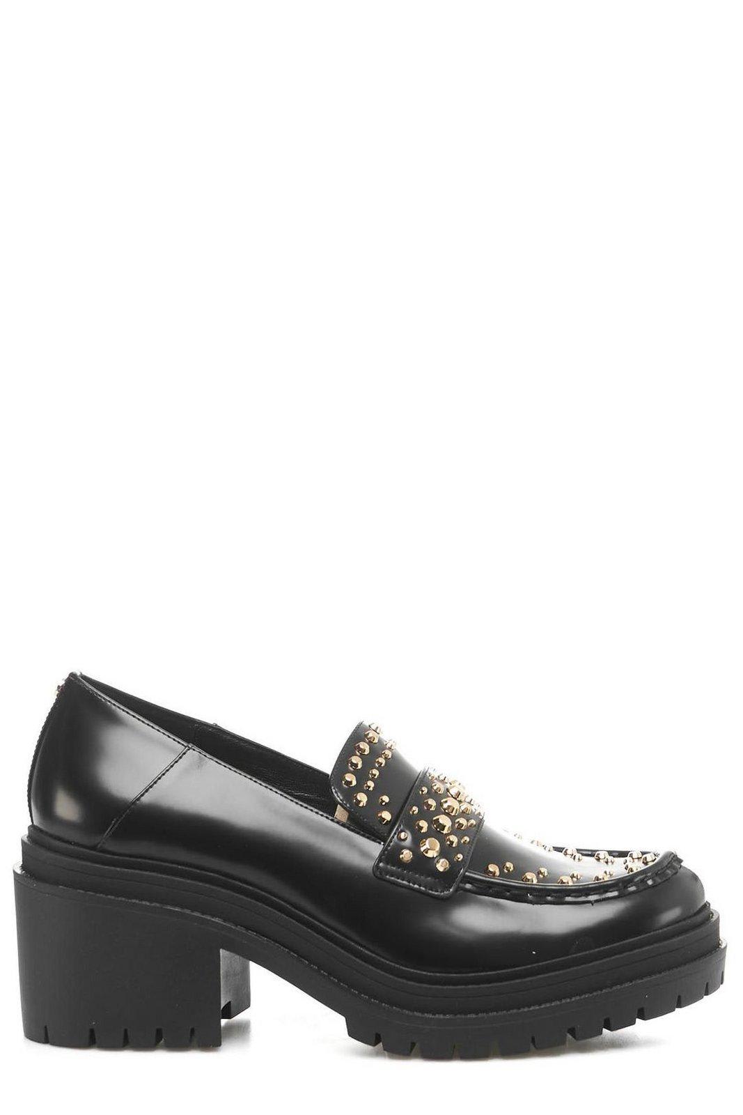 MICHAEL Michael Kors Stud-embellished Round-toe Loafers